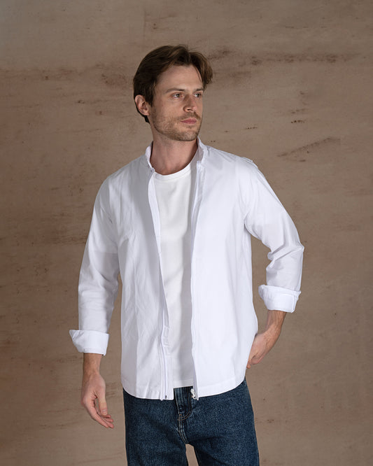 White Regular Fit Cotton shirt