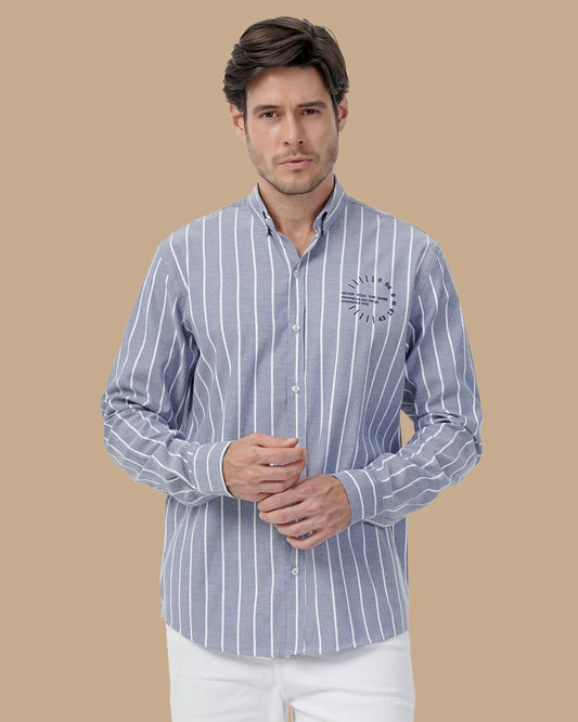 Navy Blue Cotton shirt
