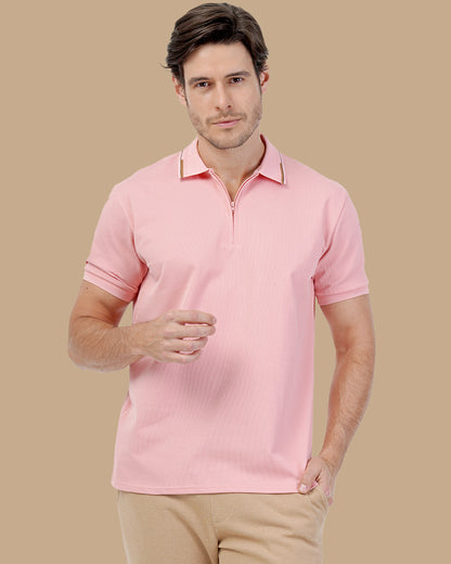 Rose Cotton Polo Shirt