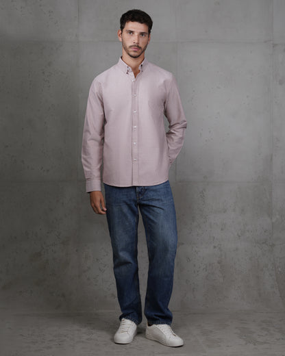 Rose Plain Cotton Shirt
