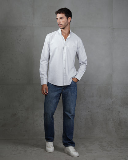 Grey Classic Cotton Shirt