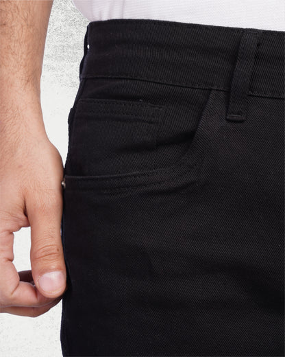 Black Regular fit Jeans