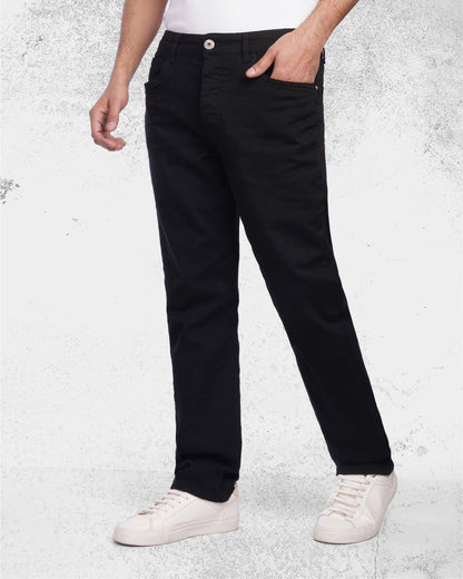 Black Regular fit Jeans
