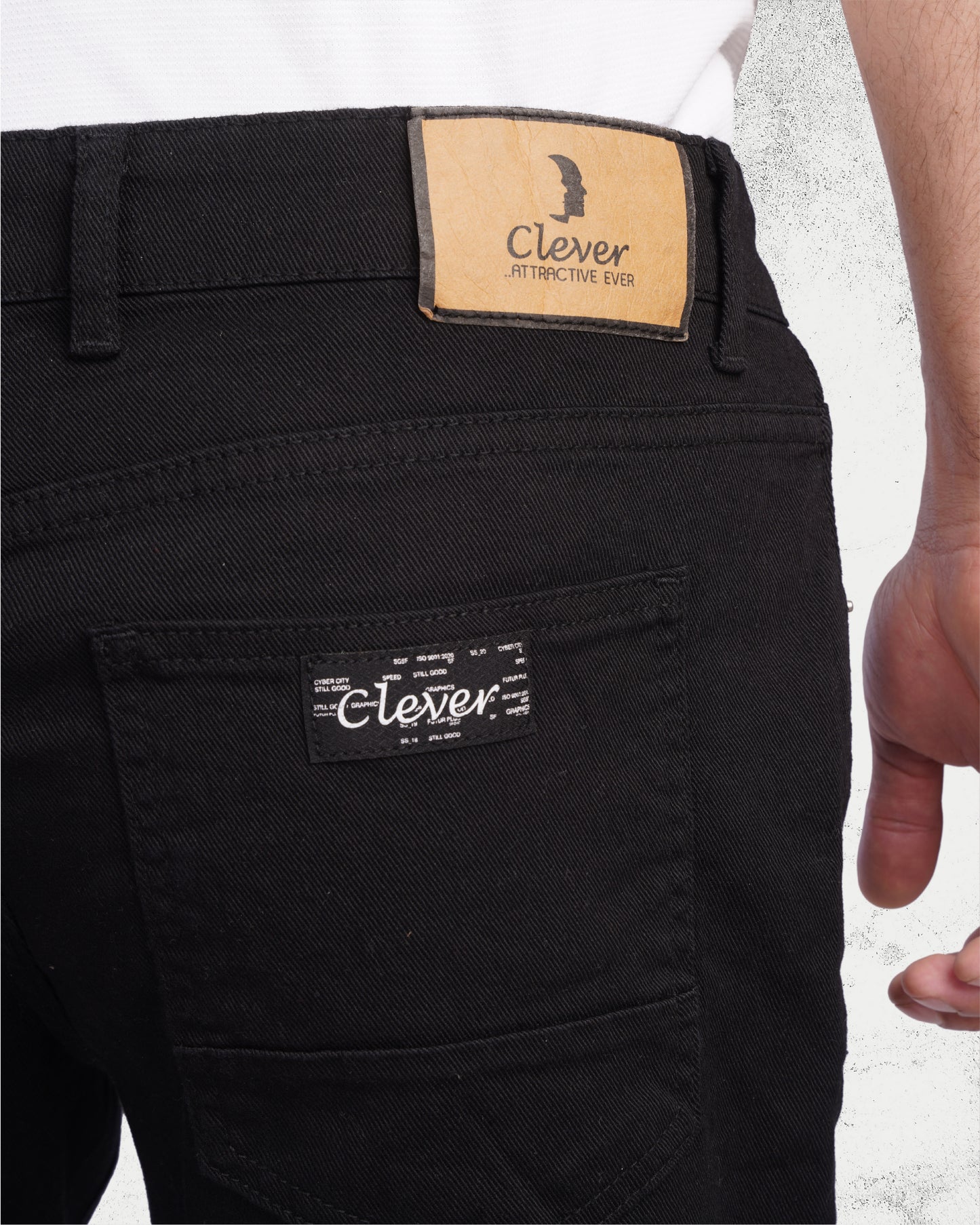 Black Regular fit Jeans