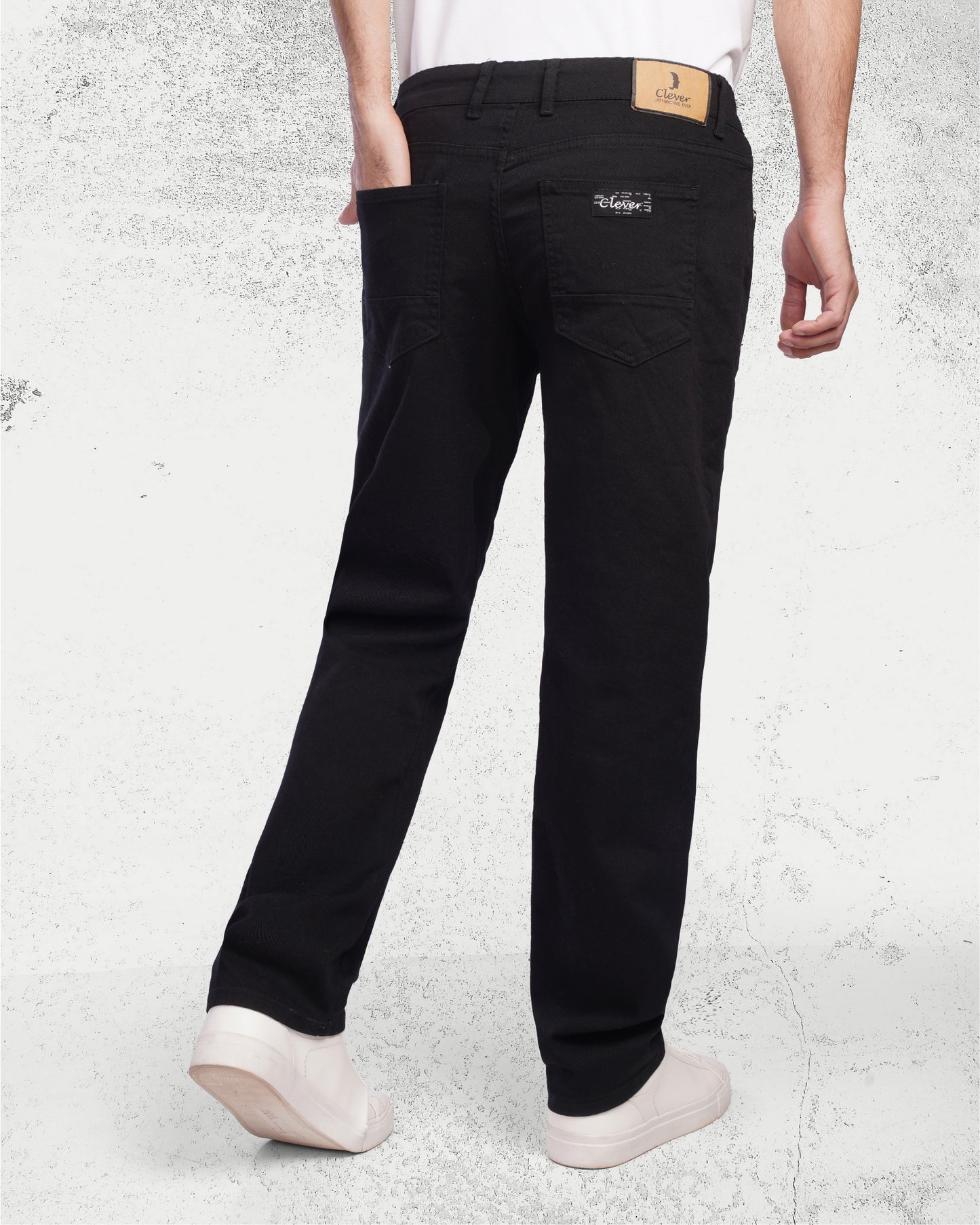 Black Regular fit Jeans