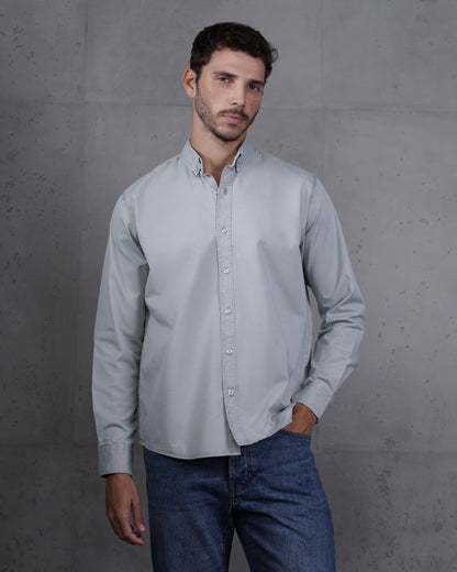 Light Mint Men’s Plain Cotton Shirt