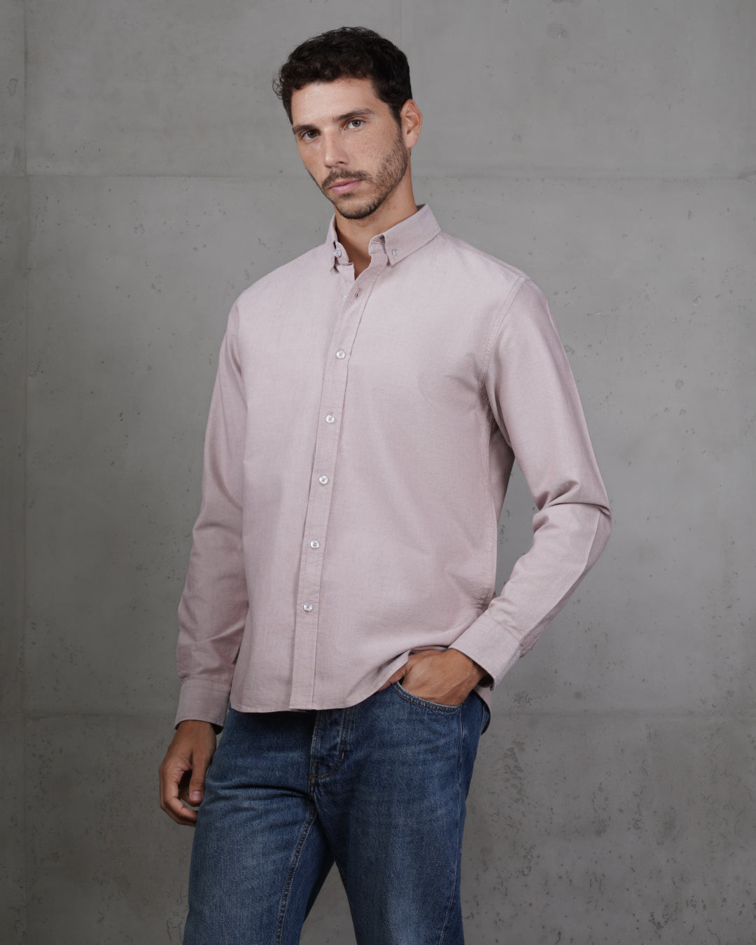 Rose Plain Cotton Shirt