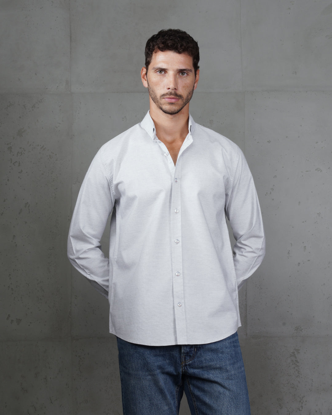 Grey Classic Cotton Shirt