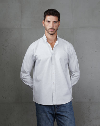 Grey Classic Cotton Shirt