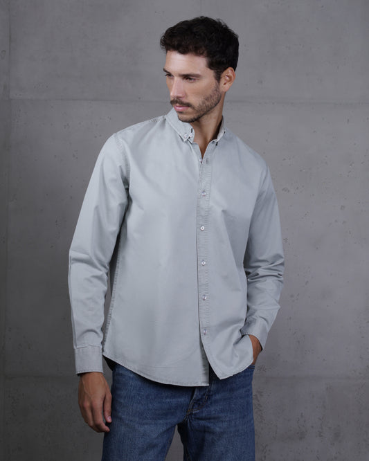 Light Mint Men’s Plain Cotton Shirt