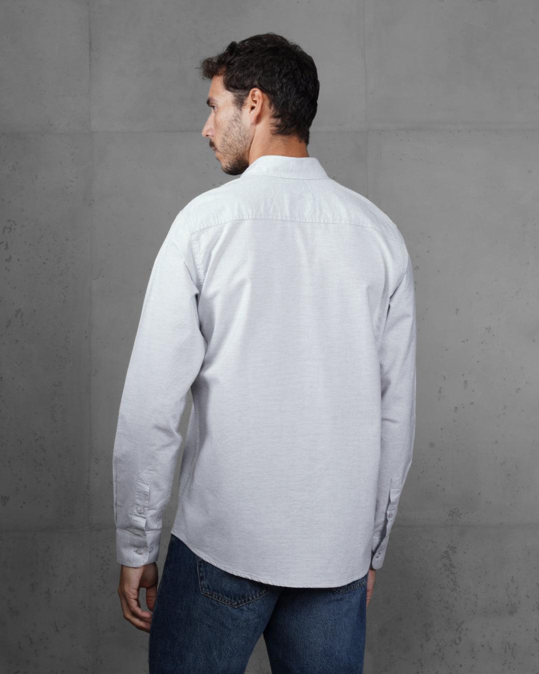 Grey Classic Cotton Shirt