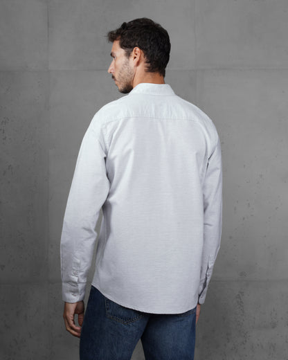 Grey Classic Cotton Shirt
