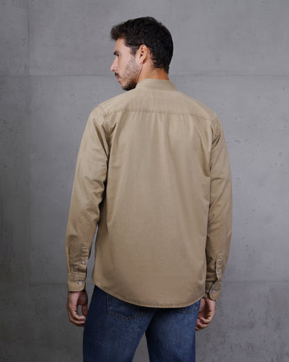 Camel Men’s Plain Cotton Shirt