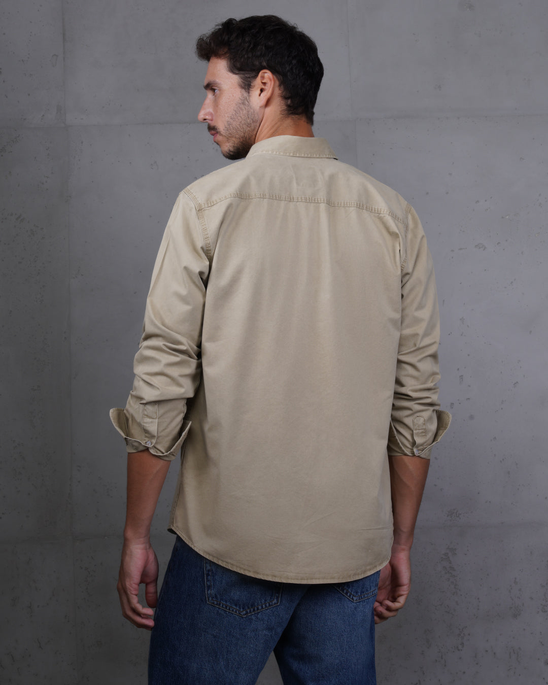 Caffee Men’s Plain Cotton Shirt