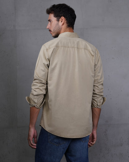 Caffee Men’s Plain Cotton Shirt
