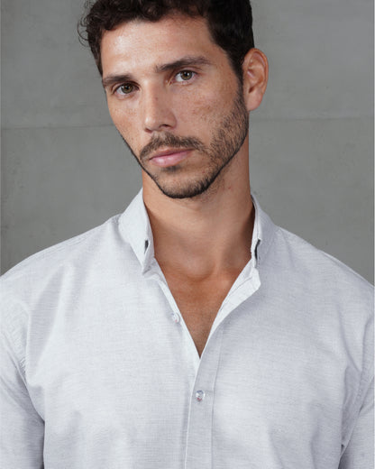 Grey Classic Cotton Shirt
