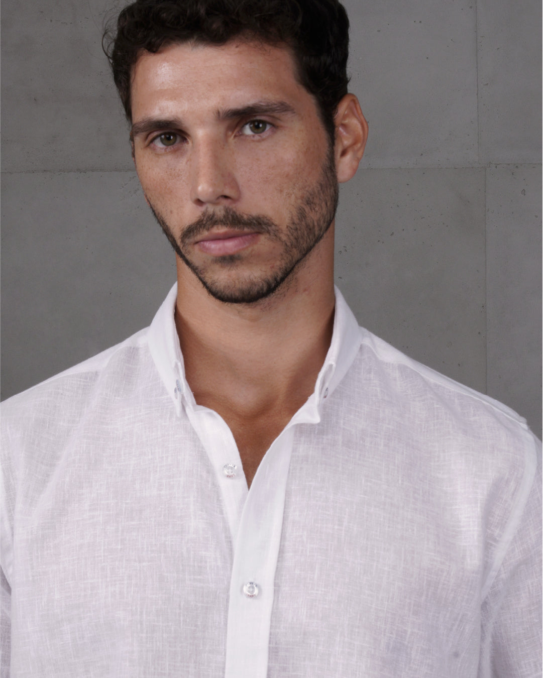 White Cotton Casual Long Sleeve Shirt