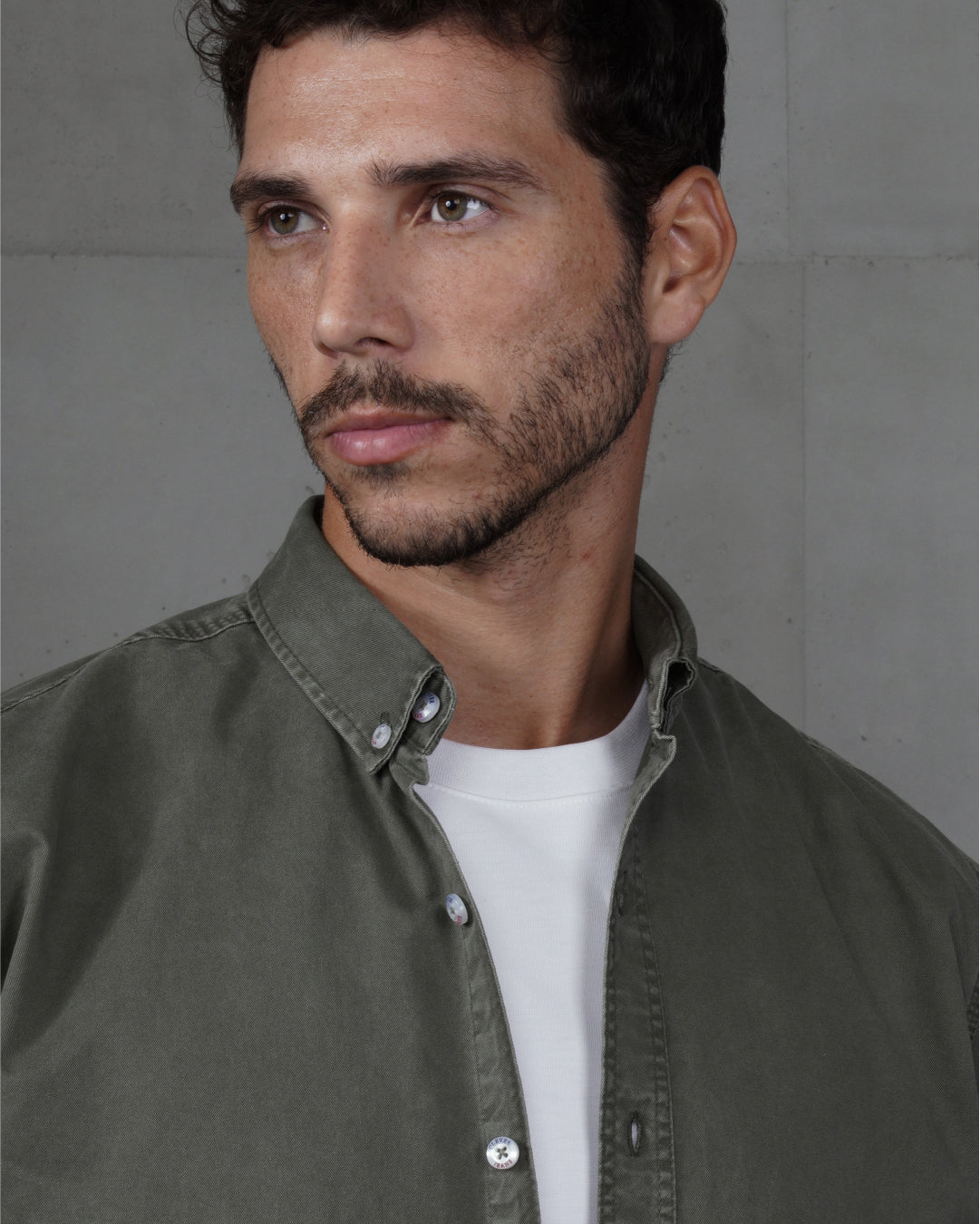 Dark Oil Men’s Plain Cotton Shirt