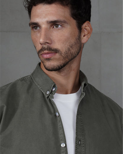 Dark Oil Men’s Plain Cotton Shirt