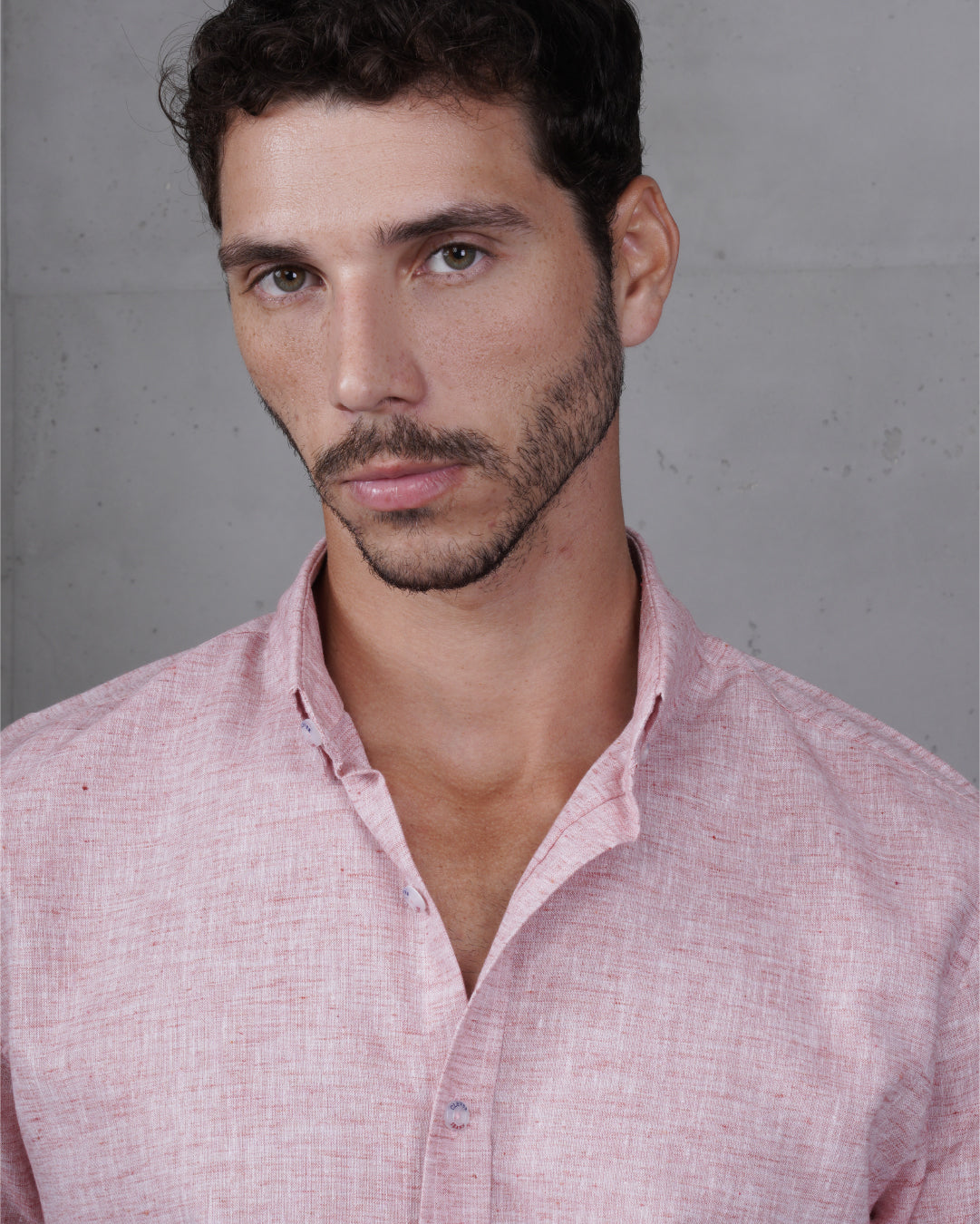 Red Cotton Casual Long Sleeve Shirt