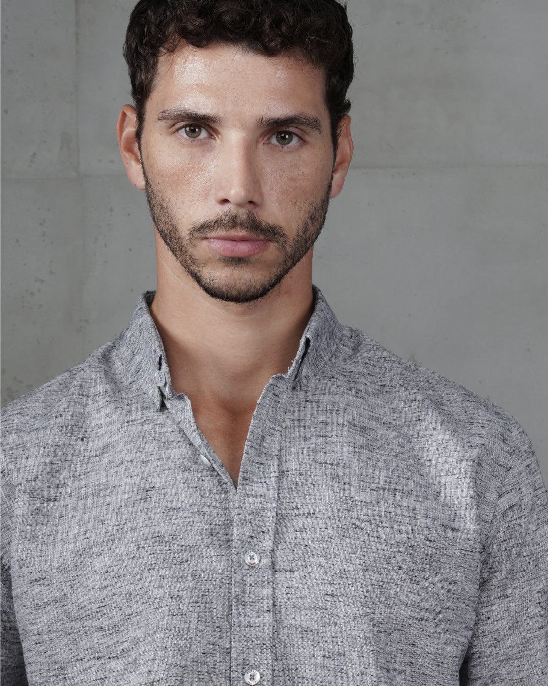 Black Cotton Casual Long Sleeve Shirt