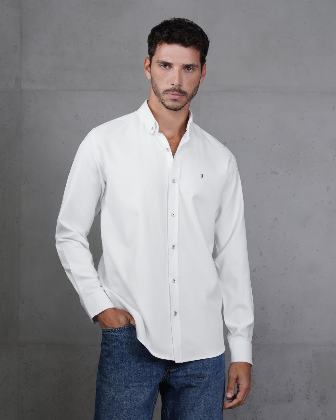 White Long Sleeve Cotton Shirt