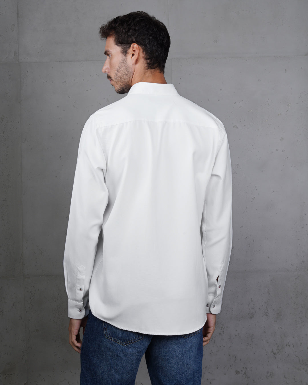 White Long Sleeve Cotton Shirt