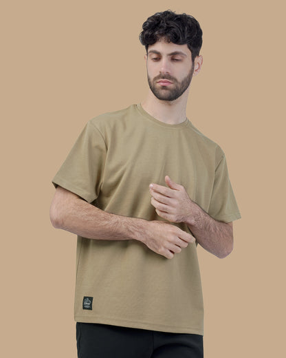 Medium Beige Cotton T-shirt
