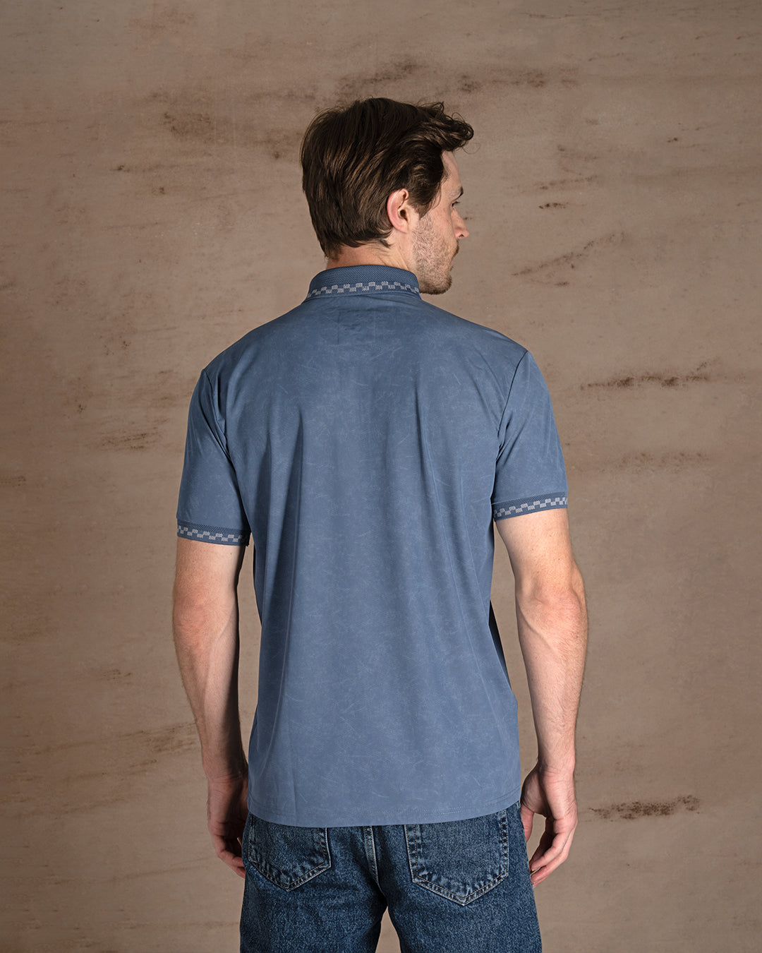 Indigo Turkish cotton Polo Shirt Short sleeves
