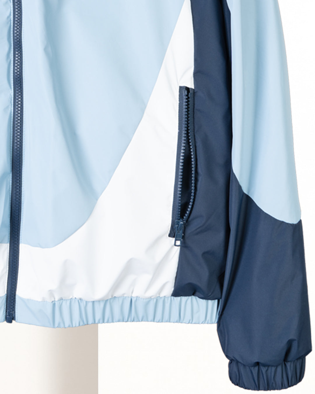 Navy Color-block Sport Waterproof Jacket