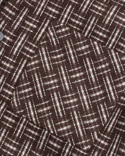 Brown checkered winter shirt