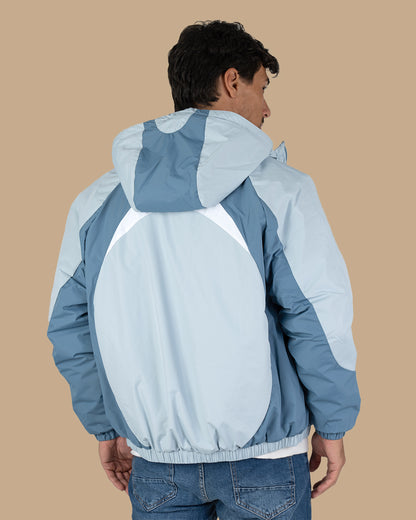 Indigo Color-block Sport Waterproof Jacket