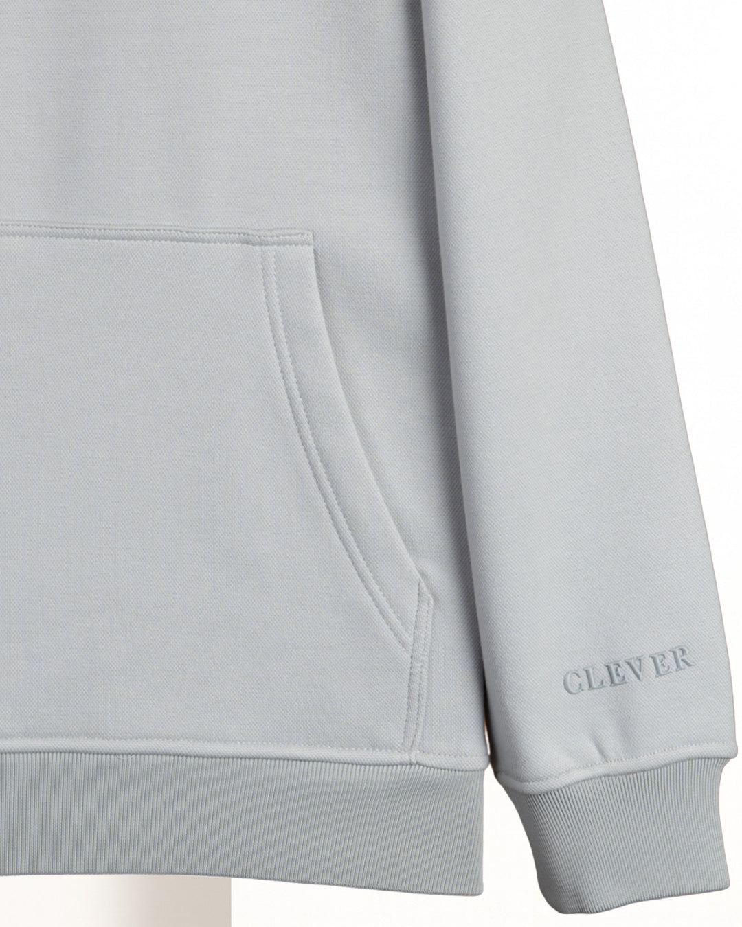 Grey Basic Cotton Hoodie