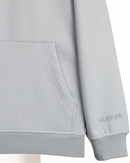 Grey Basic Cotton Hoodie