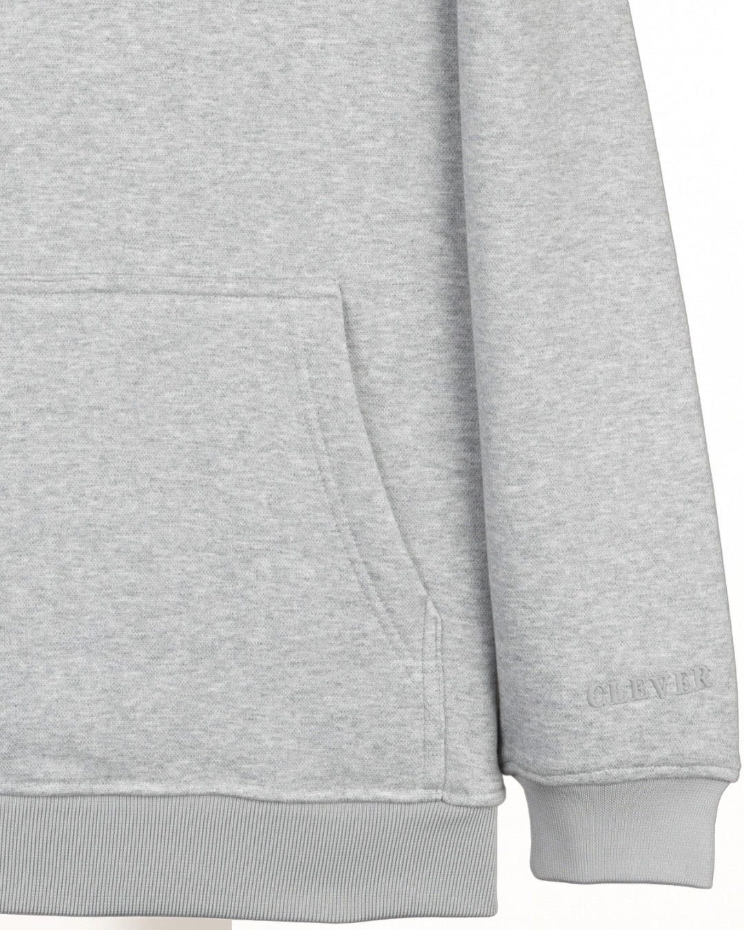 Light-Grey Basic Cotton Hoodie