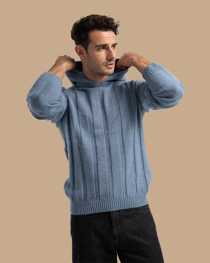 Petrol Knitted Tricot Pullover
