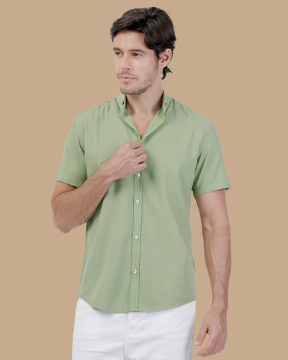 Olive Green Cotton shirt