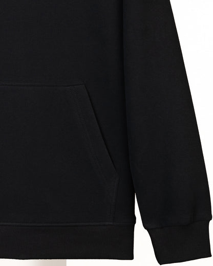 Black Plain Cotton Hoodie (Big Size)