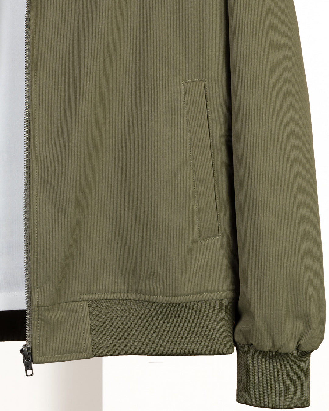 Oil Gabardine Winter Jacket with Fur Lining