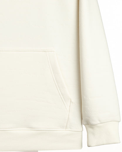 Off-White Knitted Cotton Hoodie