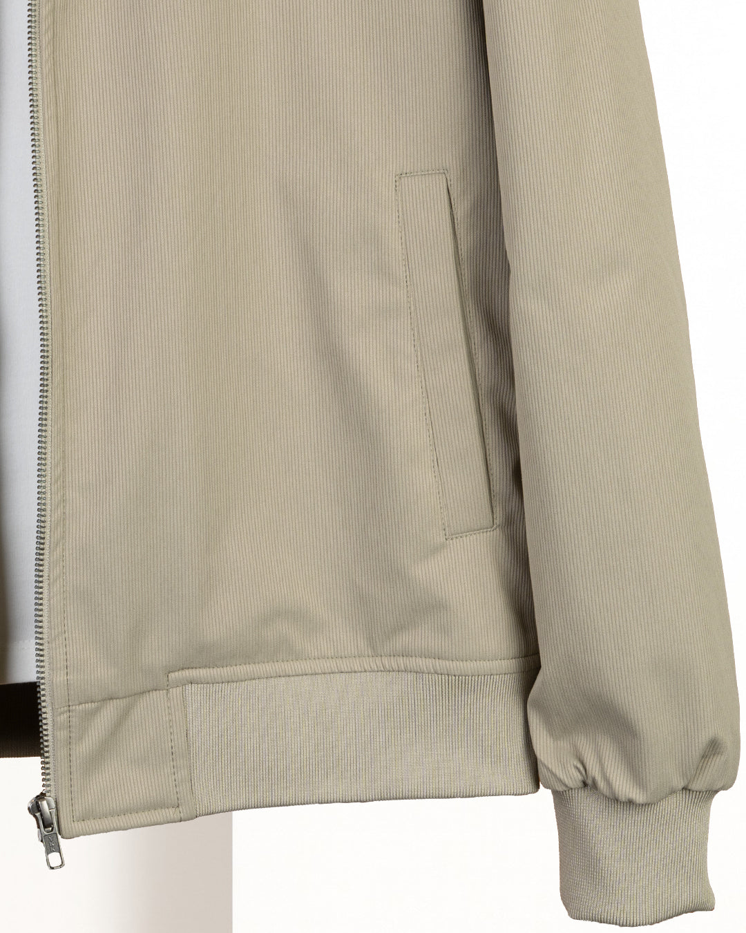 Caffee Gabardine Winter Jacket with Fur Lining