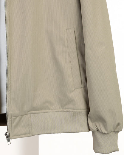 Caffee Gabardine Winter Jacket with Fur Lining