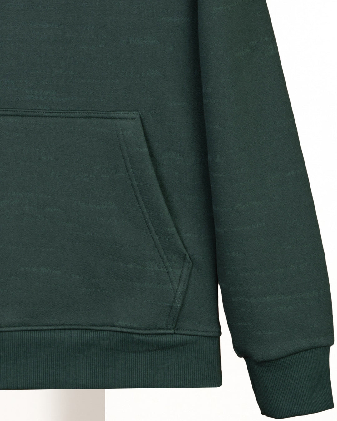 Olive Knitted Cotton Hoodie