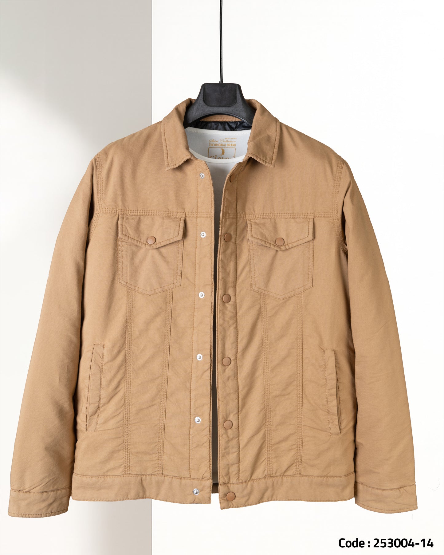 Camel Casual Gabardine Jacket