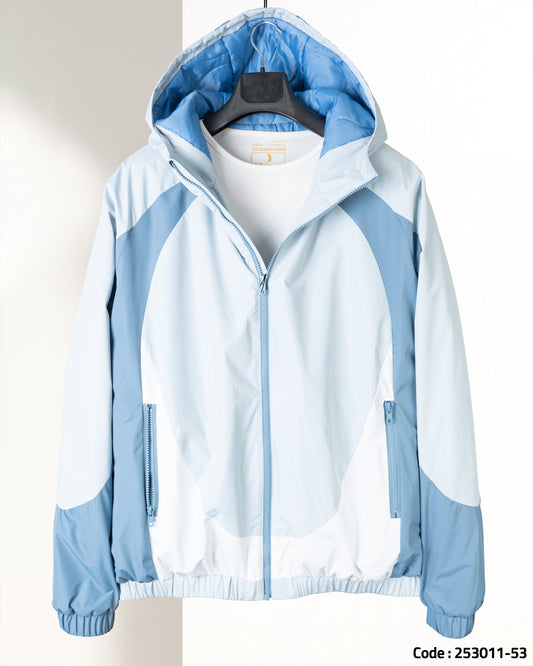 Indigo Color-block Sport Waterproof Jacket