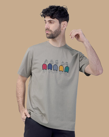 Khaki Cotton T-shirt