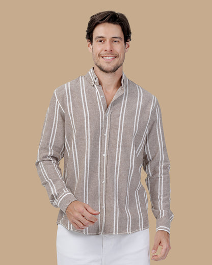 Light Brown Cotton shirt