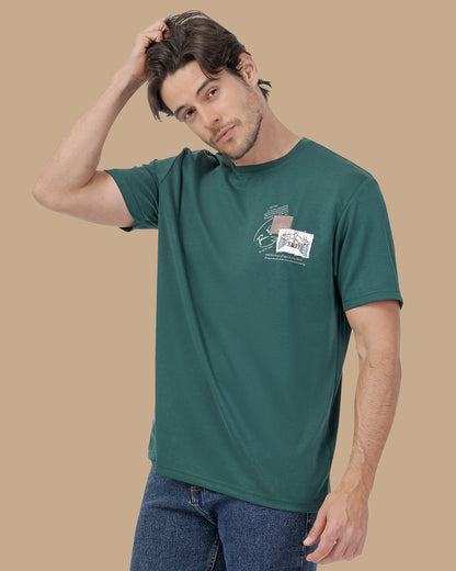 Royal Green Cotton T-shirt