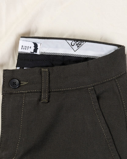 Oil Textured Classic Slim-Fit  Pants