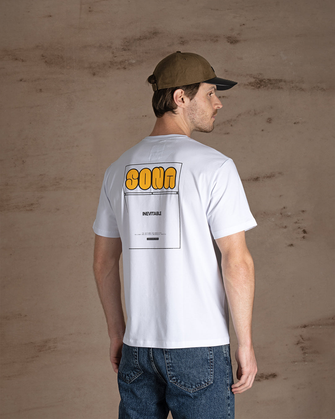 White printed Cotton T-shirt